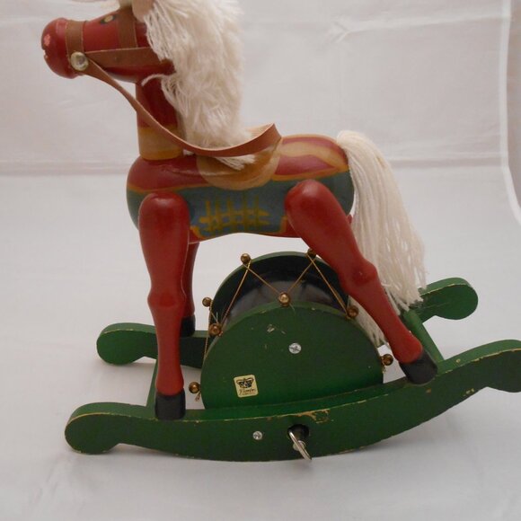 Vintage Flambro Wooden Rocking Horse Music Box/Mechanical, Toys/Collectibles - Picture 4 of 12